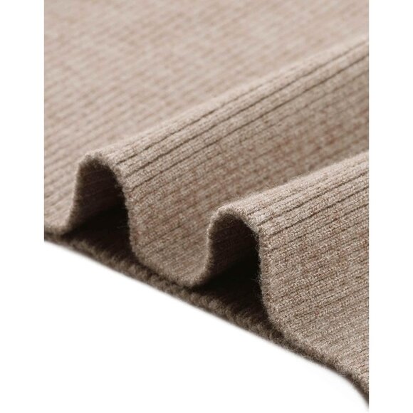 Women’s Fitted Knit Sweater Pullover Long Sleeve Crewneck Fall Casual - Picture 5 of 5